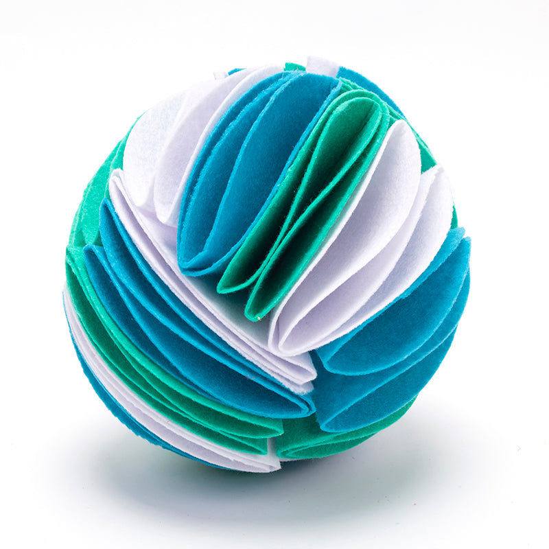 Foldable Polar-Fleece Snuffle Ball for Pets