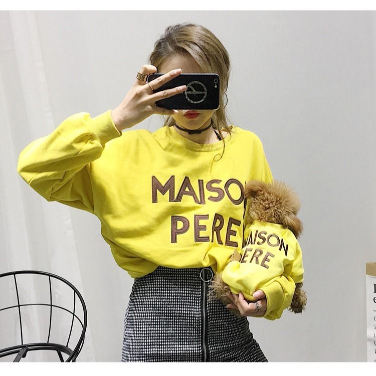 Pet Parent Embroidered Cotton Sweater