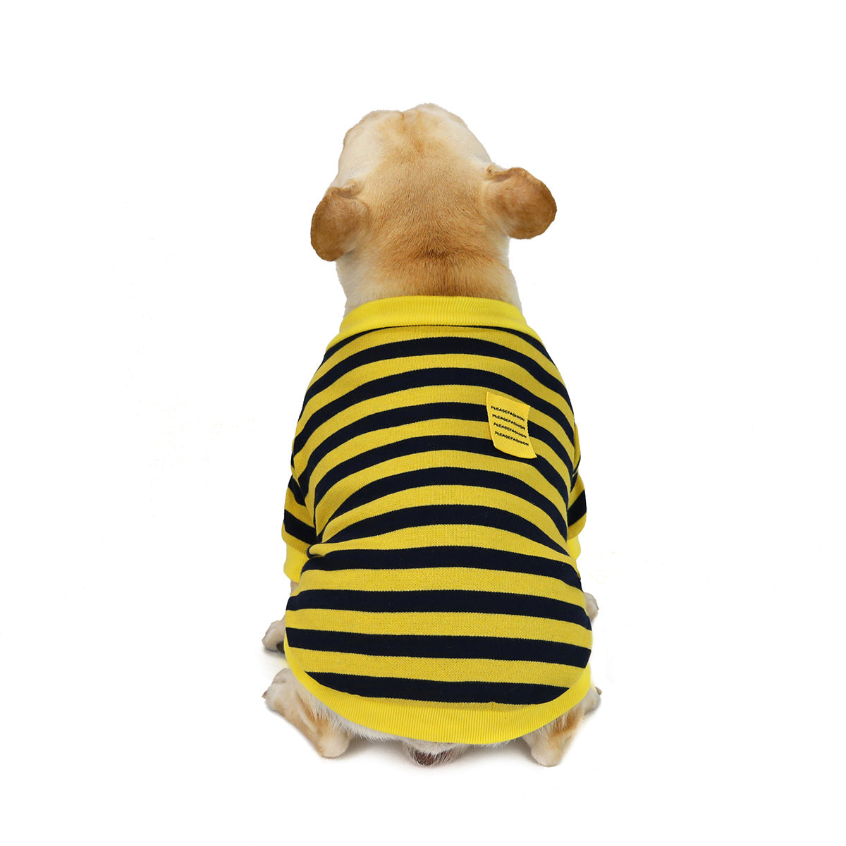 Striped Cotton Dog Sweater for Fall and Winter
