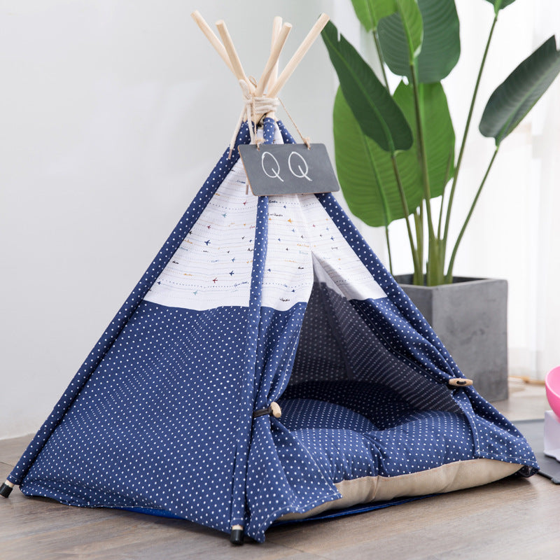 Canvas Pet Tent with Optional Cushion