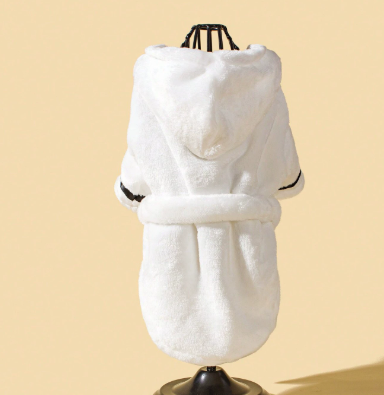 Hooded Cotton Dog Bathrobe