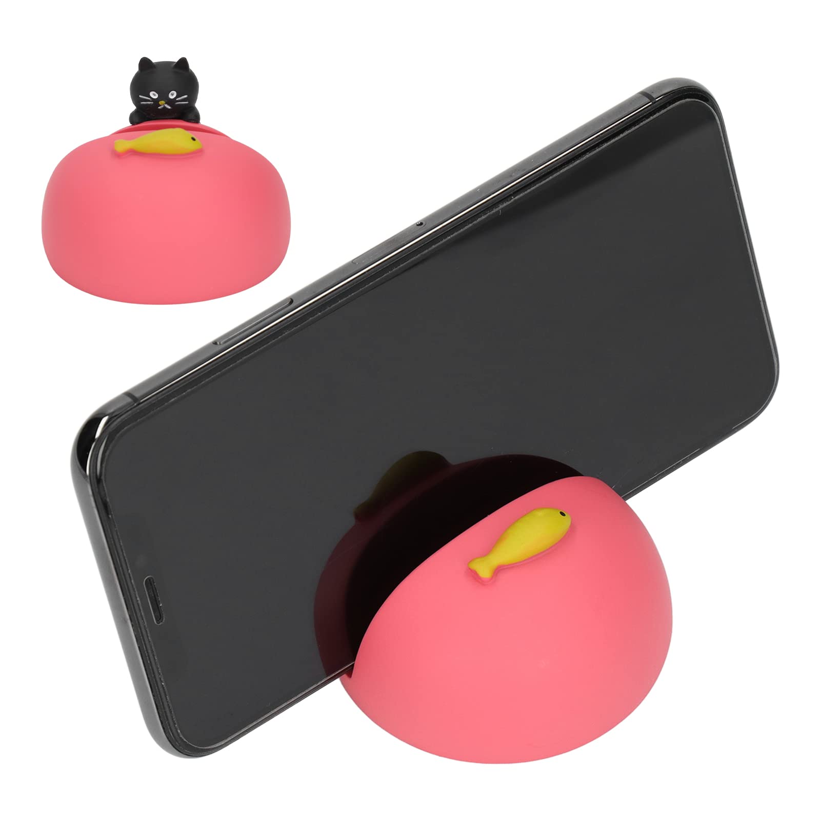 Cyrank Cute Cat Smartphone Stand Portable Phone Holder for Desk Smartphone Stand Animal De