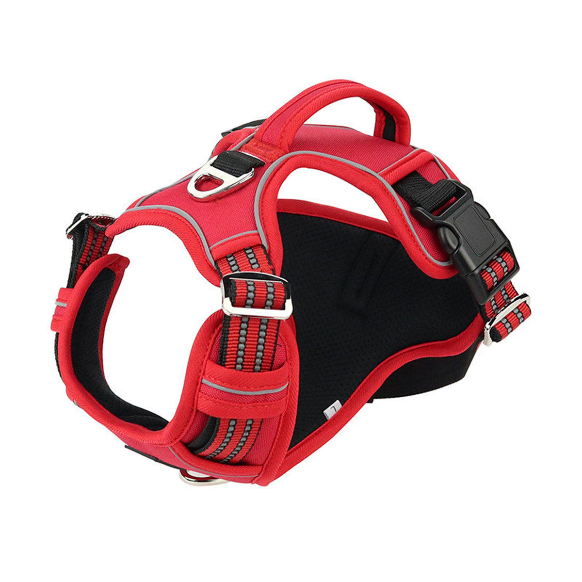 Dog Harness with Handle and Reflective Strip