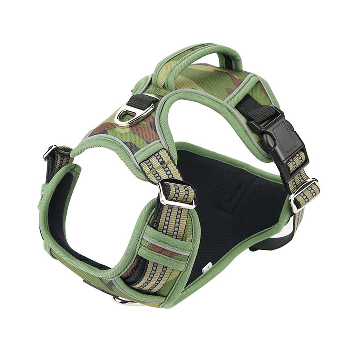 Dog Harness with Handle and Reflective Strip