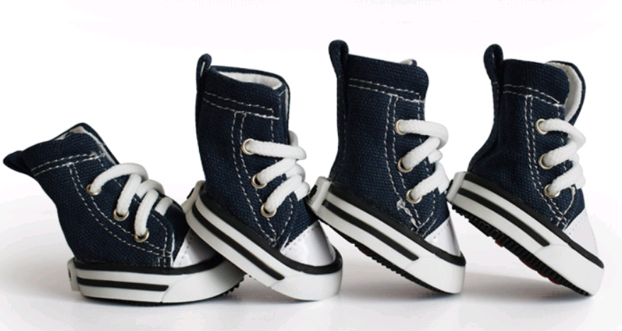Pet Denim Canvas Shoes - Waterproof Non-Slip Dog Footwear