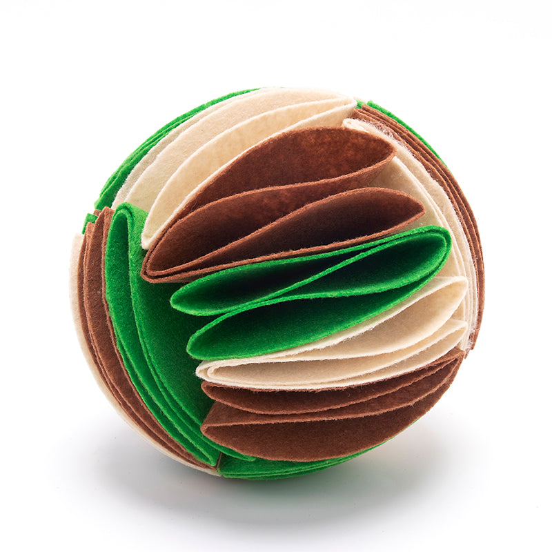 Foldable Polar-Fleece Snuffle Ball for Pets