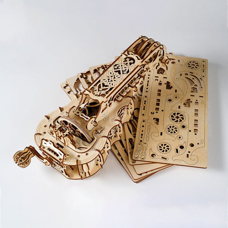 UGEARS Wooden Mechanical Model DIY Hand-Crank Accordion