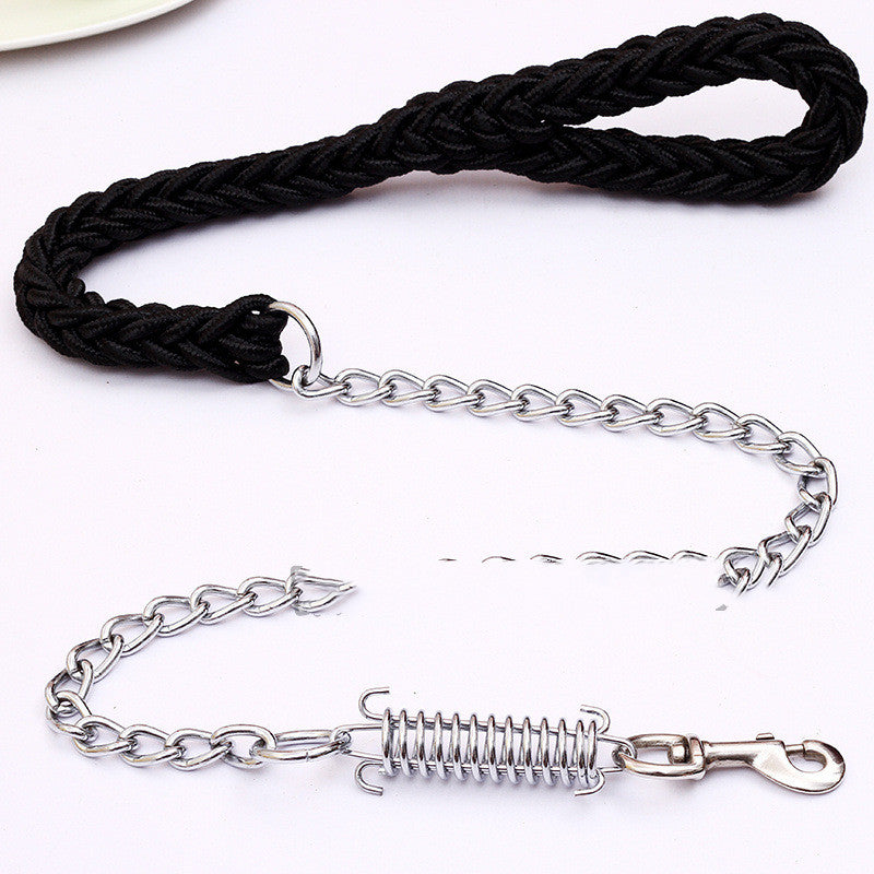 Hand-Woven Pet Leash for Stylish Walks — Durable Braided Dog Leash