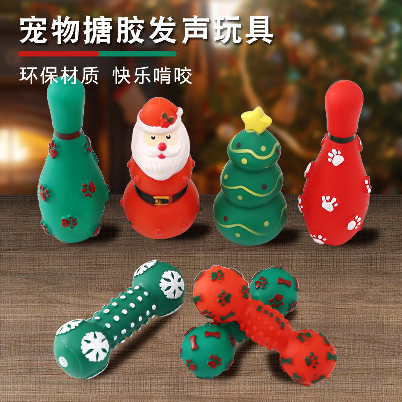 Festive Chew & Squeak Dog Toys