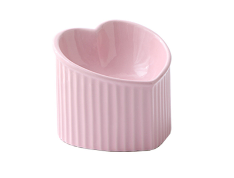 Slanted Ceramic Cat Bowl