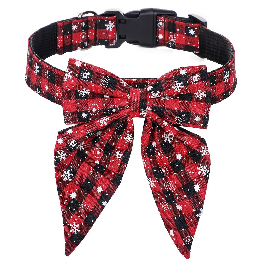 Christmas Dog Bow Tie Collar