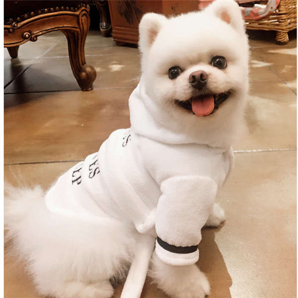 Hooded Cotton Dog Bathrobe