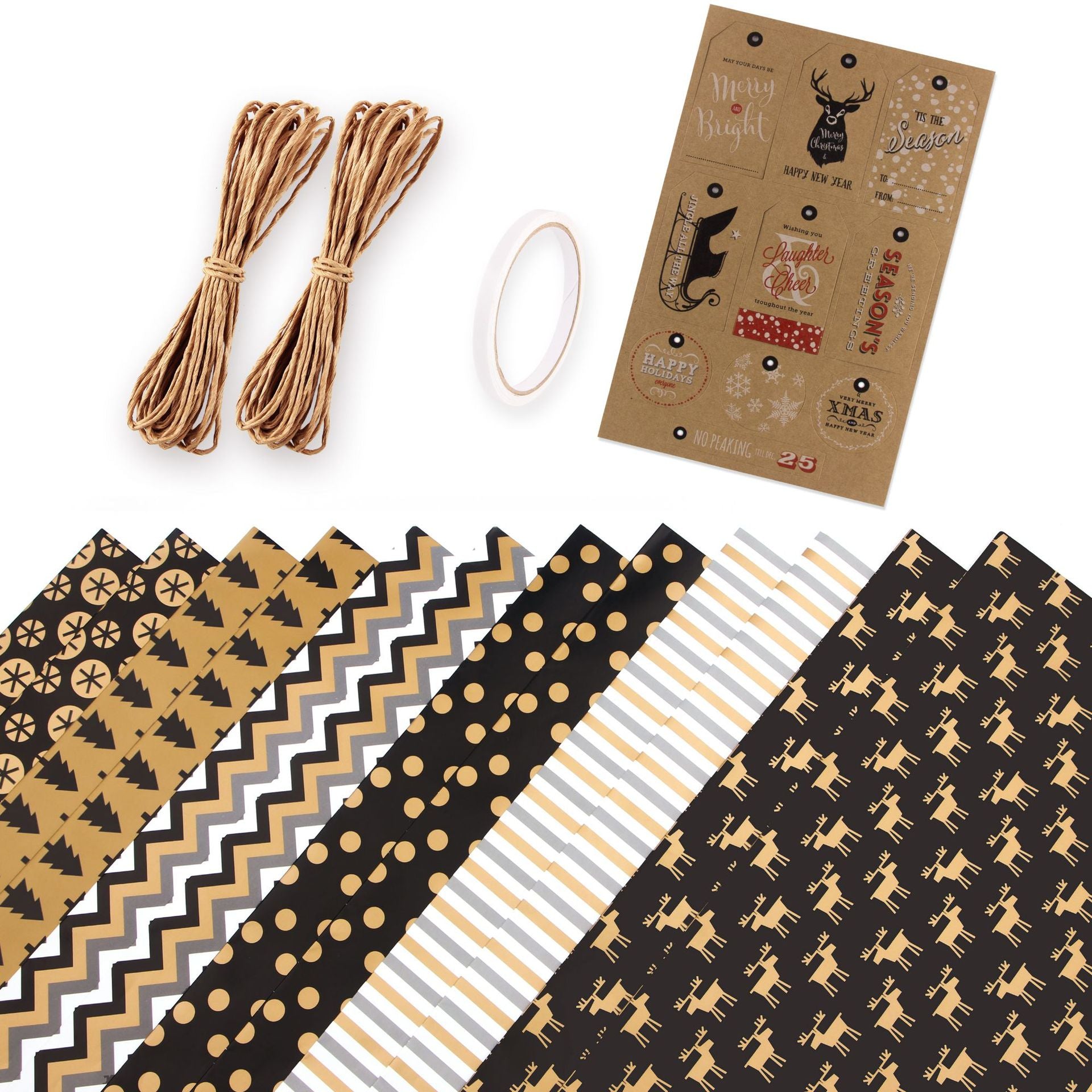 Minimalist Bronze Gold Polka Dot Gift Wrapping Paper