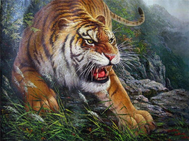 Tiger Diamond Painting Wall Decor