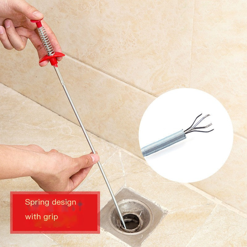 Flexible Grabber Tool for Drain Cleaning and Retrieval