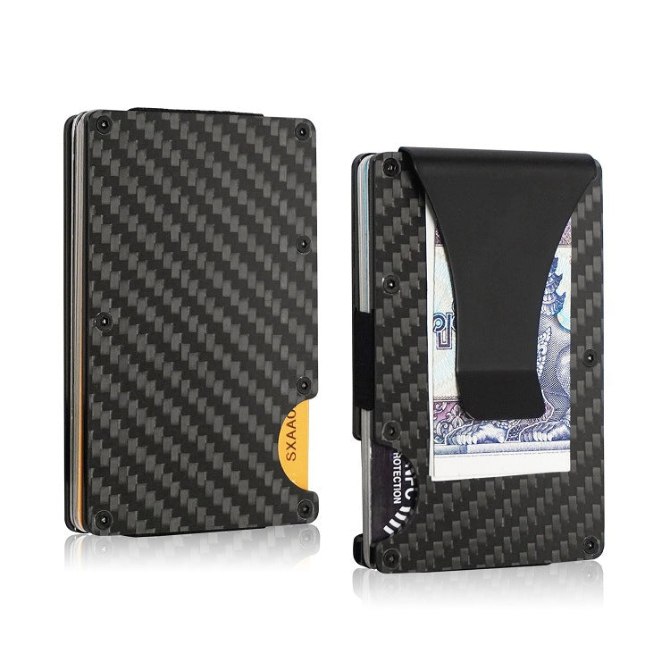RFID Blocking Carbon Fiber Wallet and Card Holder