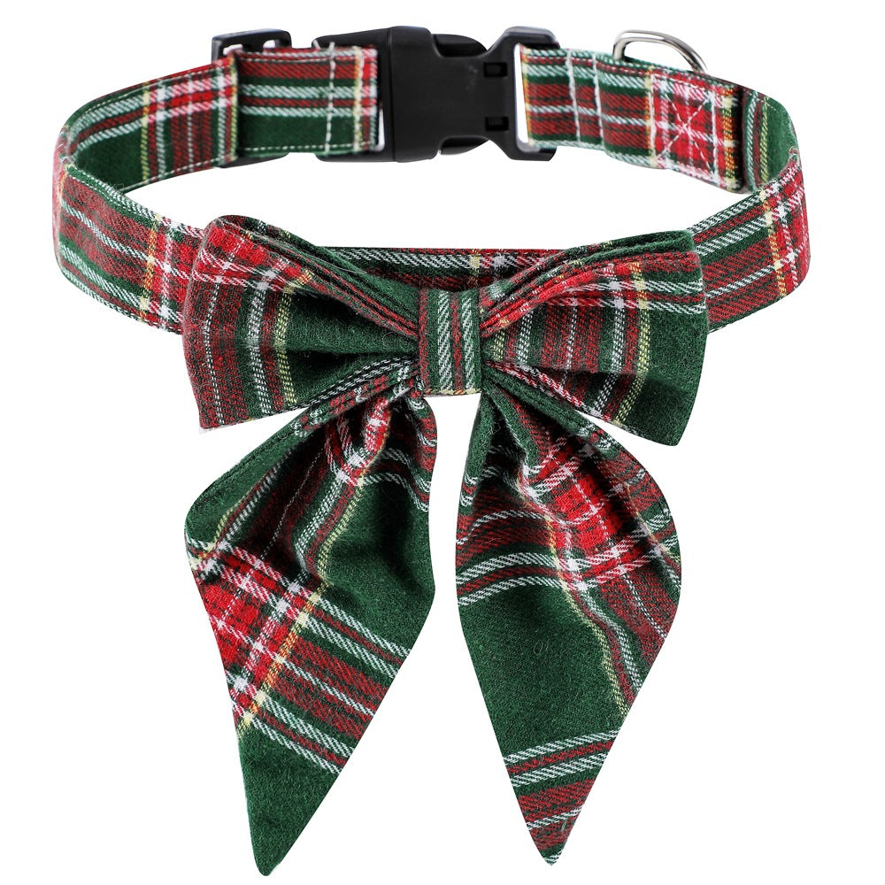 Christmas Dog Bow Tie Collar