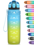 Niggeey 17oz 24oz 32oz Water Bottles Motivational Water Bottle with...