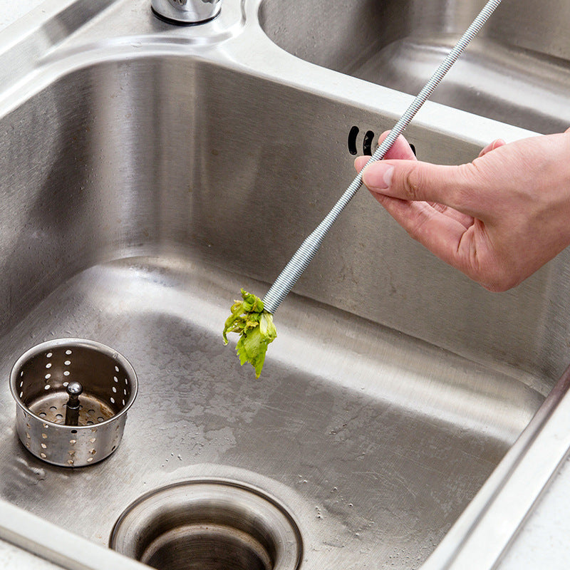 Flexible Grabber Tool for Drain Cleaning and Retrieval