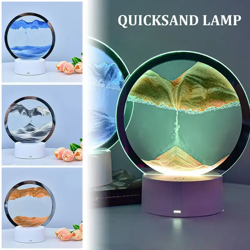 RGB LED Sandscape Table Lamp