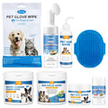 Dog Wipes Cleaning Deodorizing Dog Grooming Wipes & Dog Paw Cleaner Pet Cleaning Kit for T
