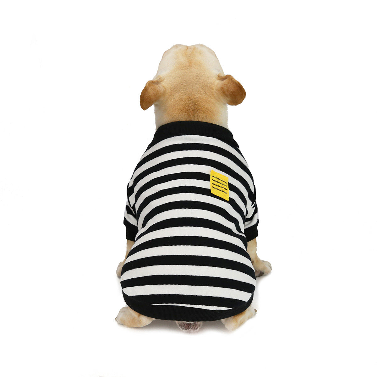 Striped Cotton Dog Sweater for Fall and Winter