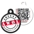 PetHub QR Pet ID Tag – Absent Without a Leash (AWOL)