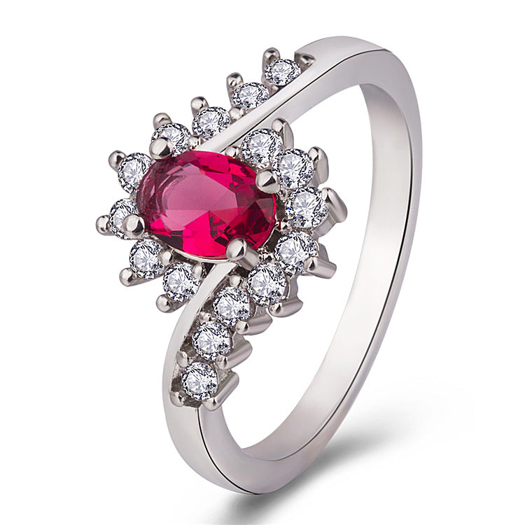 Elegant Oval Main Stone Ring