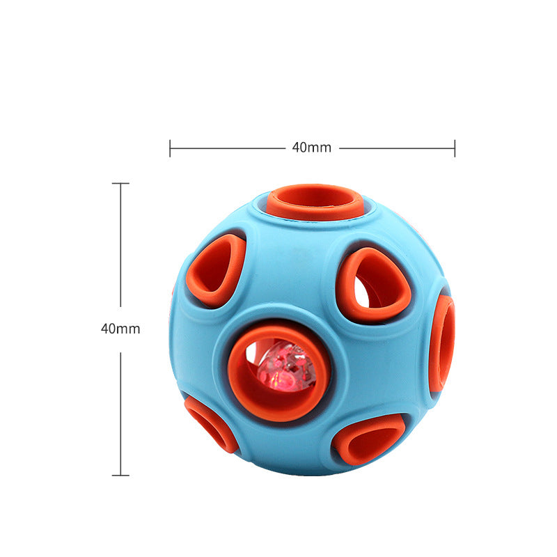 Glow-in-the-Dark Dog Chew Toy Ball — Durable Rubber Toy for Medium & Large Dogs