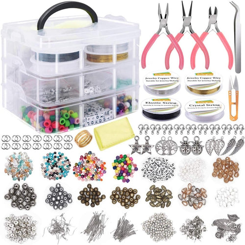 1,171-Piece Jewelry Making Kit with Beads & Tools