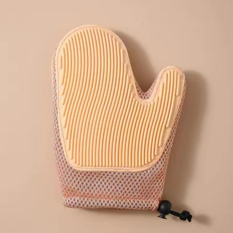 Silicone Pet Grooming Gloves — Massage & Hair Removal Brush for Dogs & Cats