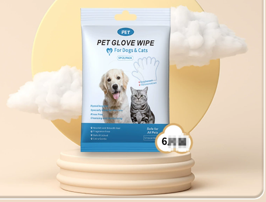 Pet Cleaning Gloves & Grooming Wipes