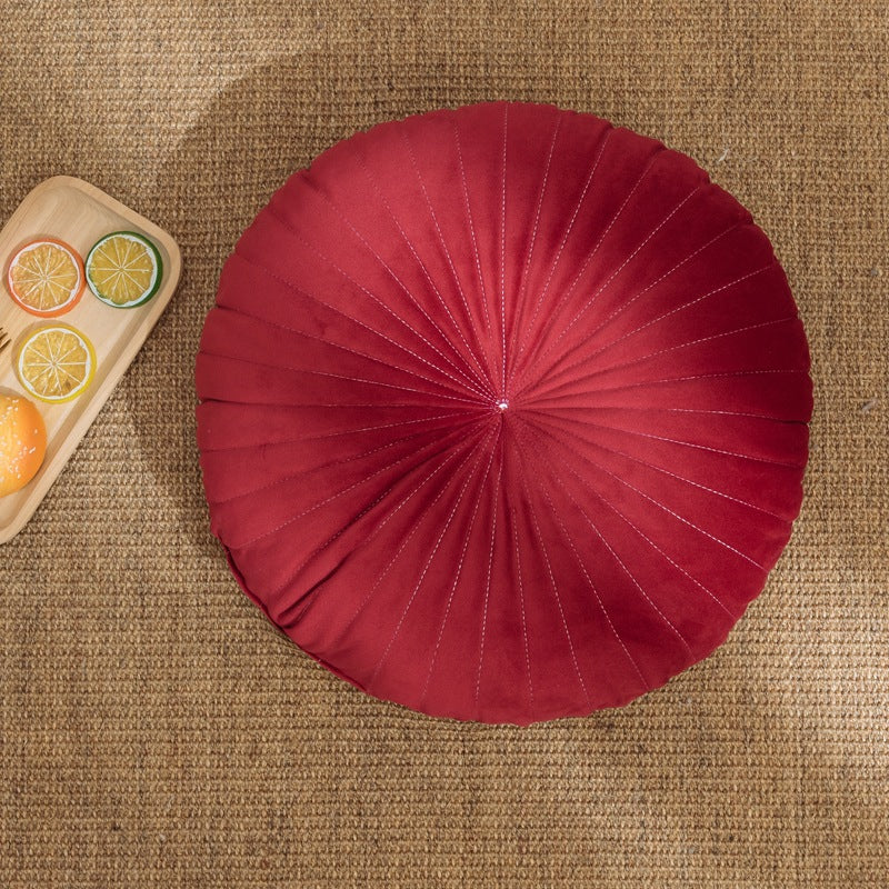 Nordic Solid Color Velvet Pumpkin Pillow