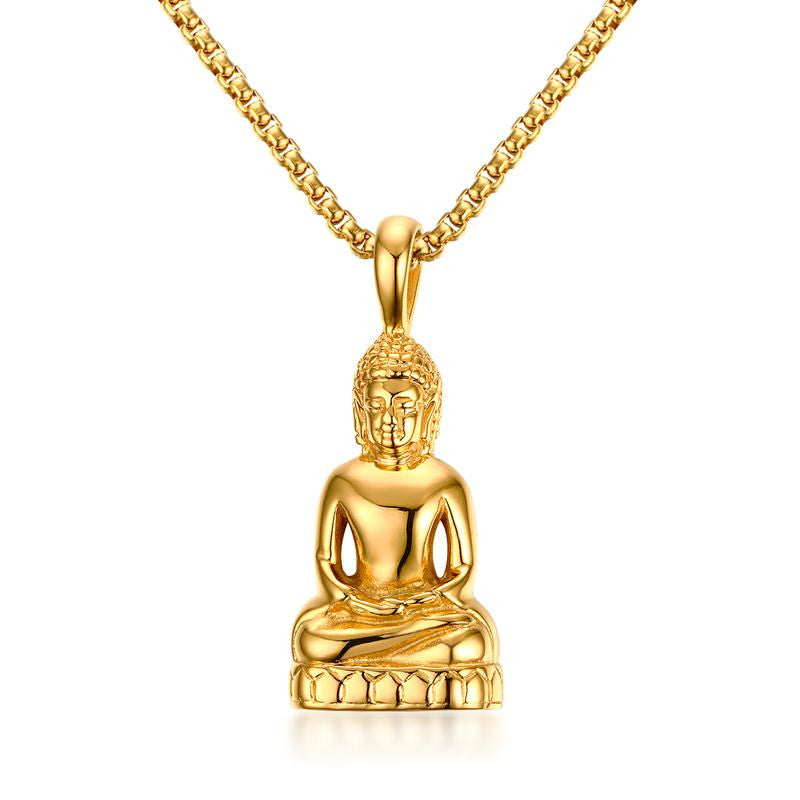 Religious Totem Pendant - 5.2CM Gold Stainless Steel