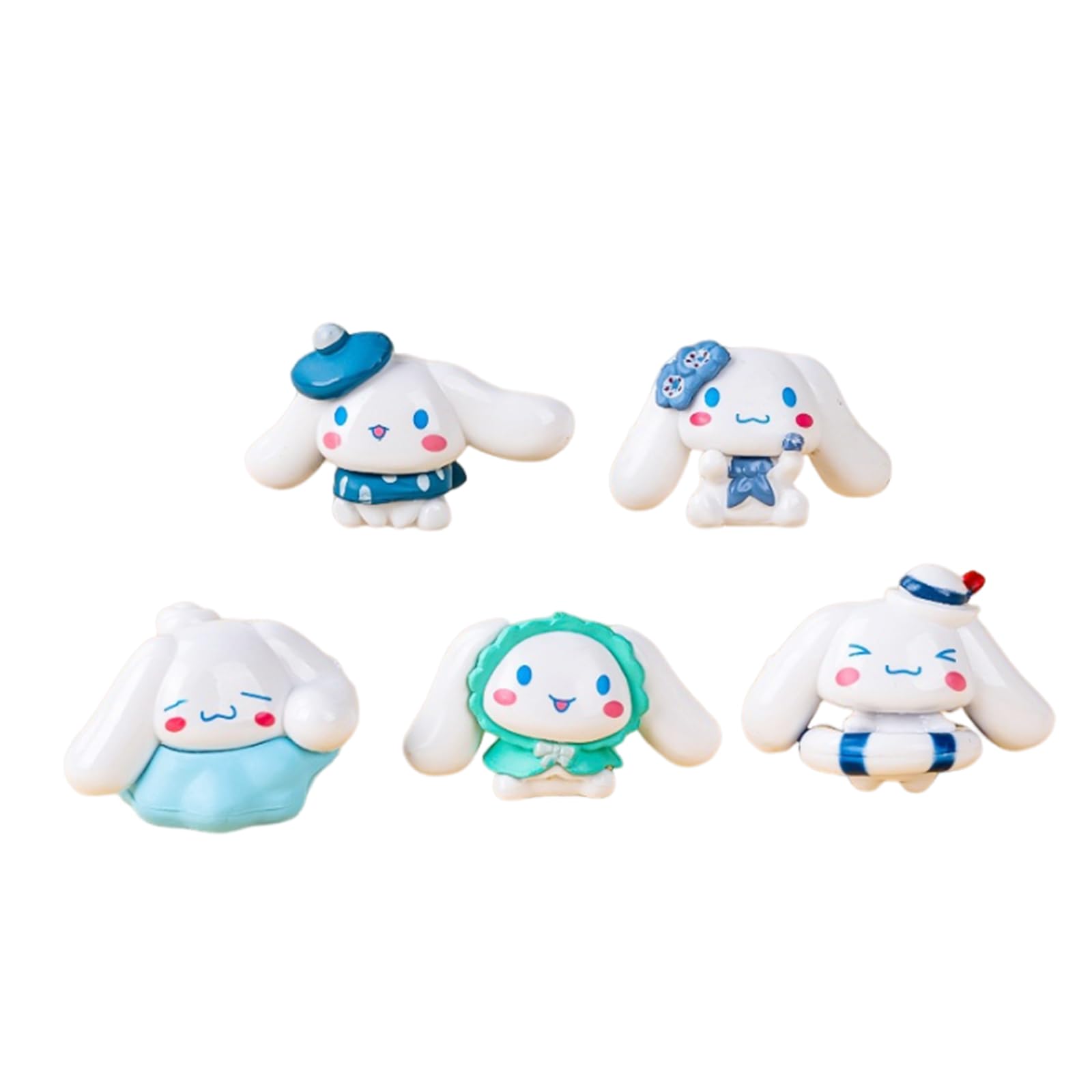 5Pcs Cute Anime Figurines Anime Cake Topper Set Birthday Party Decoration Supplies Gift for Anime Fans or Friends