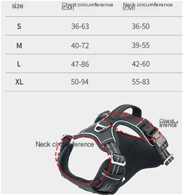 Dog Harness with Handle and Reflective Strip