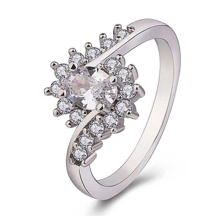 Elegant Oval Main Stone Ring