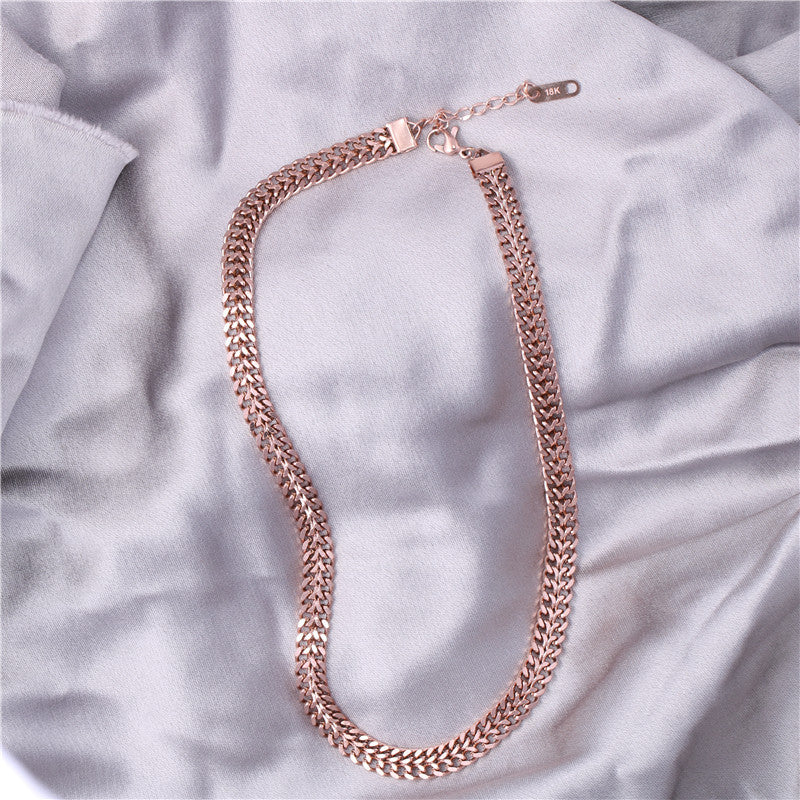 Custom Stainless Steel Bead Chain Choker Necklace