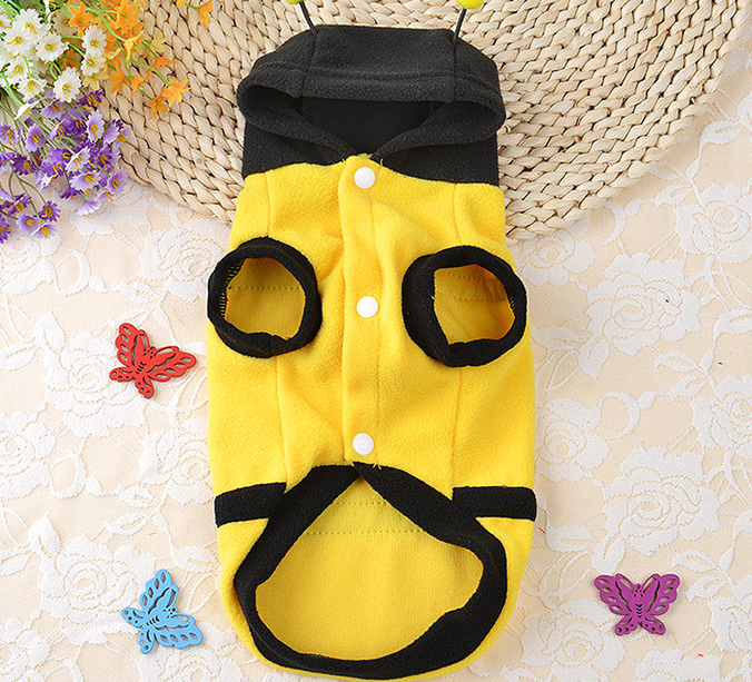 Fleece Bee Costume for Cats and Dogs