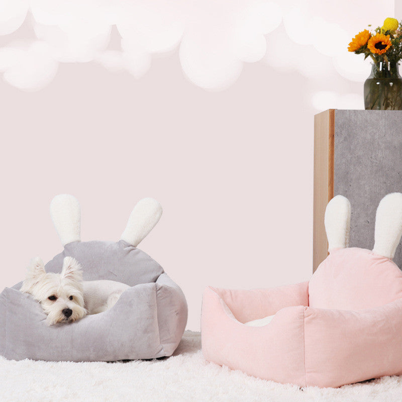 Universal Dog Bed with Washable Cushion — Cozy & Easy-Clean Pet Bed