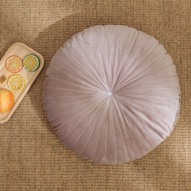Nordic Solid Color Velvet Pumpkin Pillow