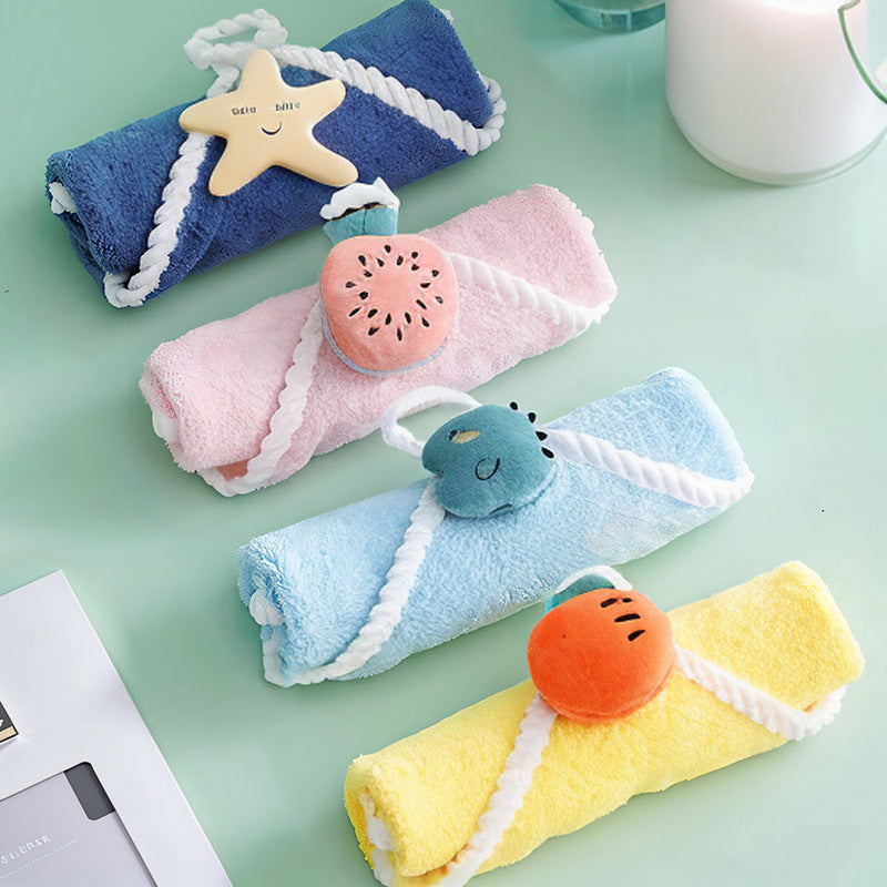 Hanging Absorbent Towel for Kids and Kitchen Use