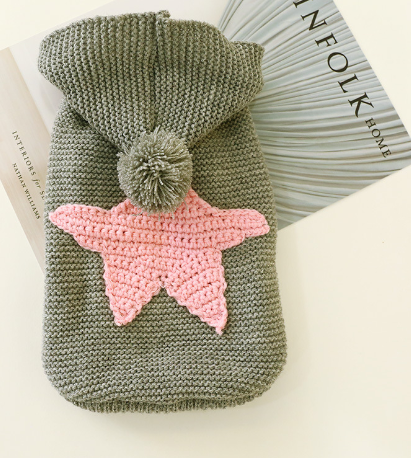 Star-Pattern Wool Sweater for Dogs and Cats