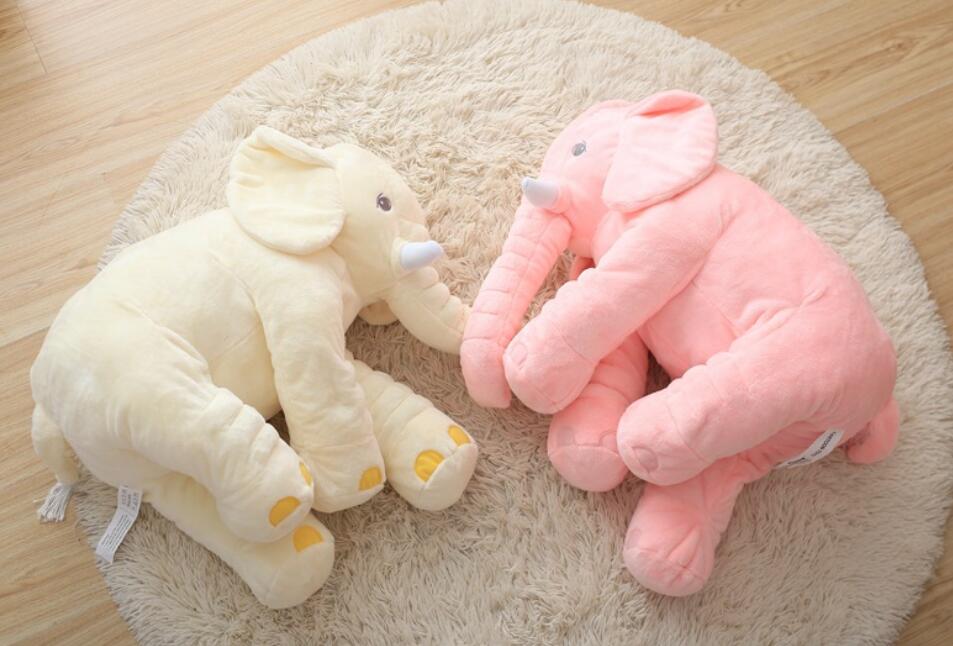 Cartoon Elephant Plush Toy and Baby Pillow