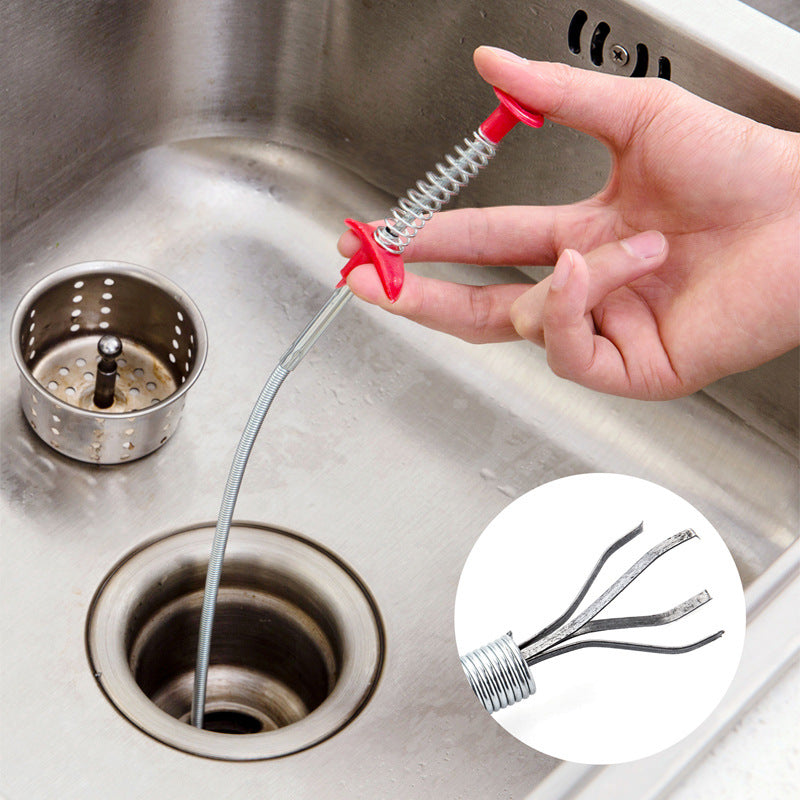 Flexible Grabber Tool for Drain Cleaning and Retrieval
