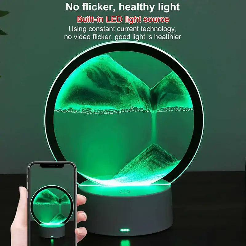 RGB LED Sandscape Table Lamp