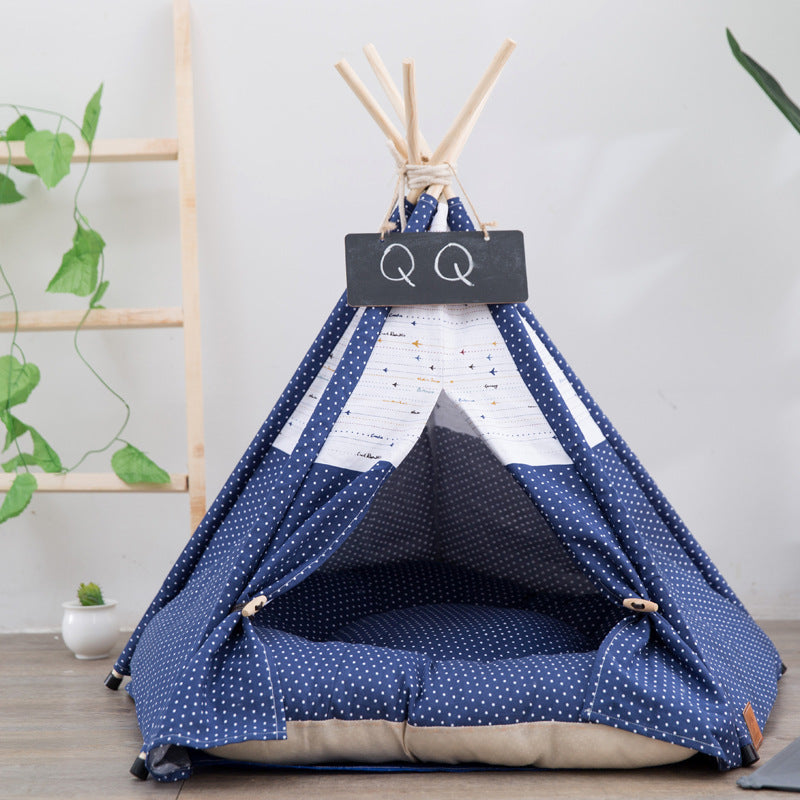 Canvas Pet Tent with Optional Cushion