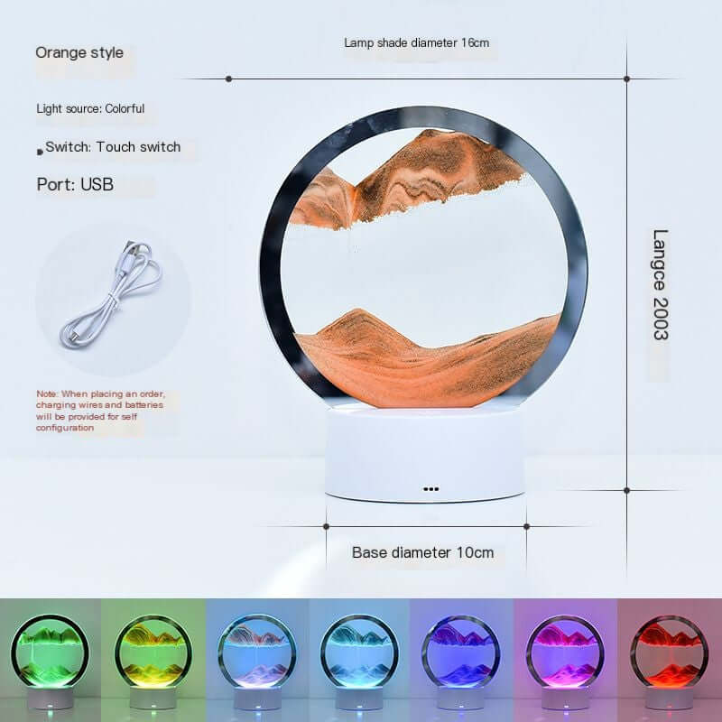 RGB LED Sandscape Table Lamp