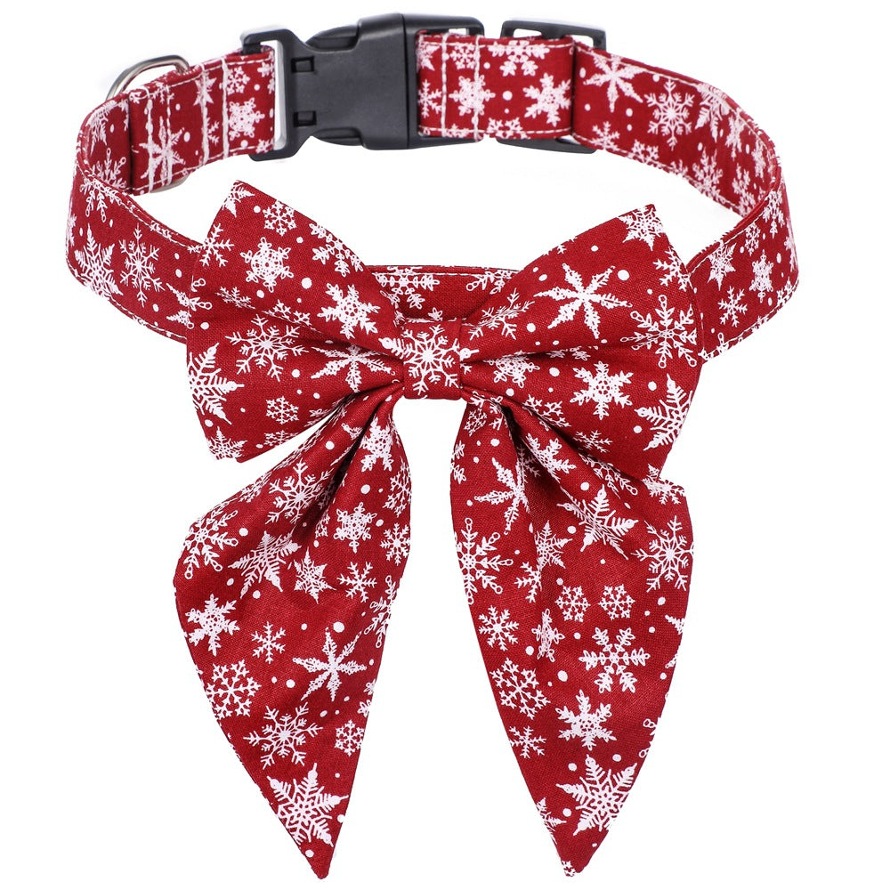 Christmas Dog Bow Tie Collar