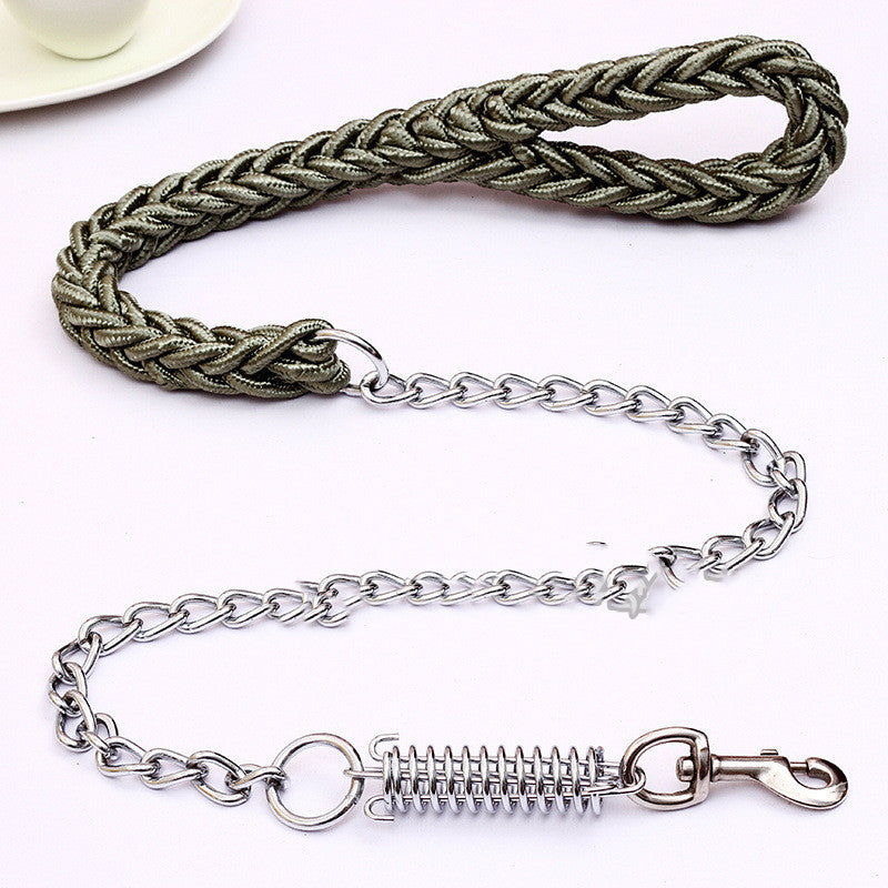 Hand-Woven Pet Leash for Stylish Walks — Durable Braided Dog Leash